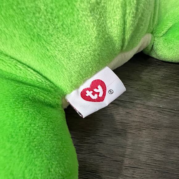 Vintage Ty 1996 Pillow Pal Ribbit the Frog Plush - Picture 5 of 7